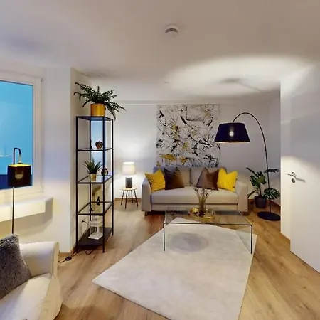 アパート Der Platzhirsch - Design-apartment In Gruener Oase フライブルク